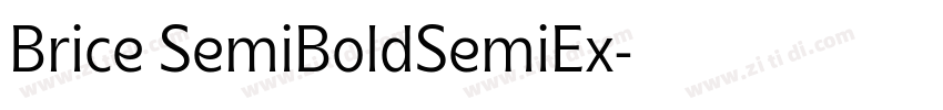 Brice SemiBoldSemiEx字体转换